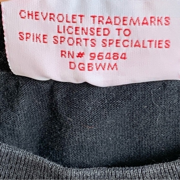 Vintage Chevy Racing Tee Shirt Embroidered - Picture 4 of 4